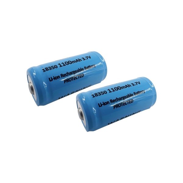 BLUEMAX POWER 2x BATTERIE LI-ION 18350 3.7V X 1100MAH PROTETTA (BM-18350) BLUEMAX POWER 2x BATTERIE LI-ION 18350 3.7V X 1100MAH PROTETTA (BM-18350)