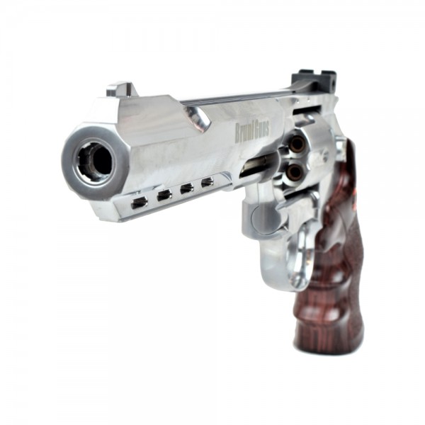 BRUNI REVOLVER CO2 CAL 4,5 C N 821 6 ARGENTO (BR-702S) BRUNI REVOLVER CO2 CAL 4,5 C N 821 6 ARGENTO (BR-702S)
