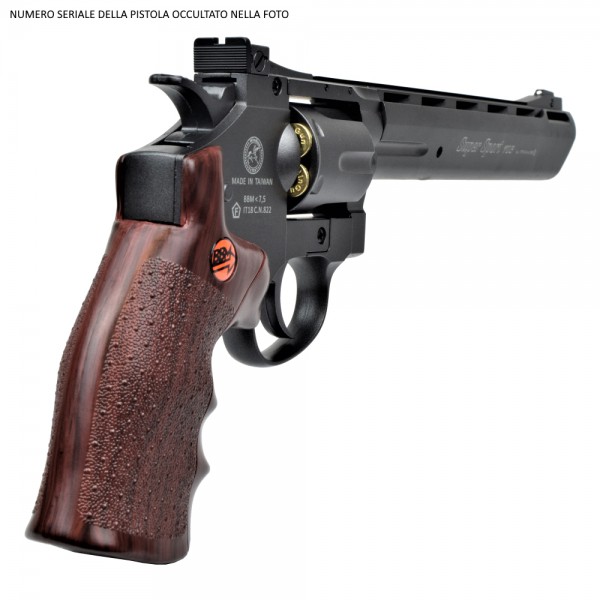 BRUNI REVOLVER CO2 CAL.4,5mm C.N.822 8" NERO (BR-703B) BRUNI REVOLVER CO2 CAL.4,5mm C.N.822 8" NERO (BR-703B)