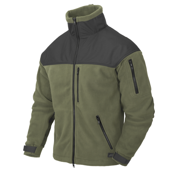CLASSIC ARMY Jacket - Fleece - Olive Green/Black