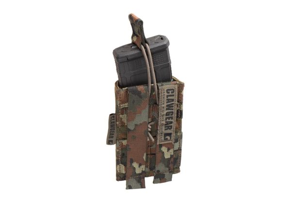 Clawgear 5.56mm Open Single Mag Pouch Core Flecktarn
