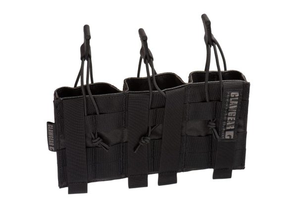 Clawgear 5.56mm Open Triple Mag Pouch Core Black