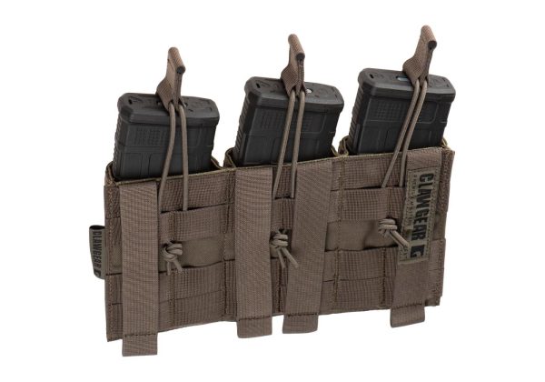 Clawgear 5.56mm Open Triple Mag Pouch Core RAL7013