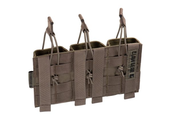 Clawgear 5.56mm Open Triple Mag Pouch Core RAL7013