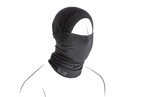 Clawgear Merino Seamless Neck Gaiter Long Black One Size