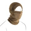 Clawgear Merino Seamless Neck Gaiter Long Stonegrey Olive One Size