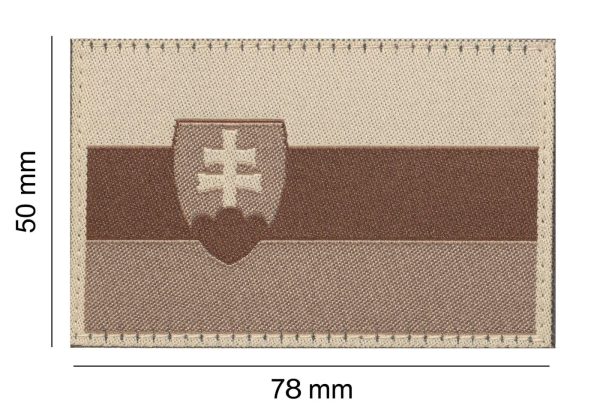 Clawgear Slovakia Flag Patch Desert
