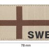 Clawgear Sweden Flag Patch Desert