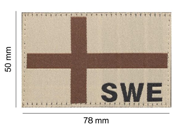 Clawgear Sweden Flag Patch Desert