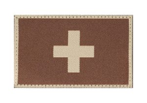 Clawgear Switzerland Flag Patch Desert