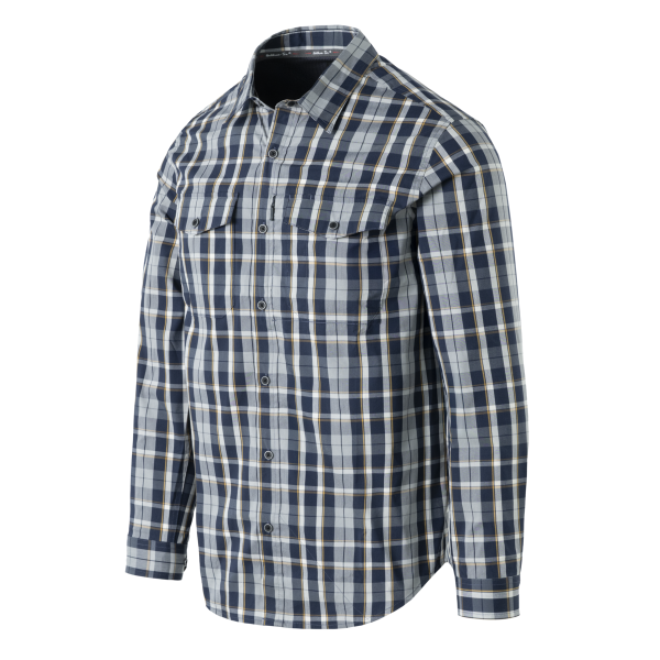 Concealed Carry Shirt - Calm Blue Plaid