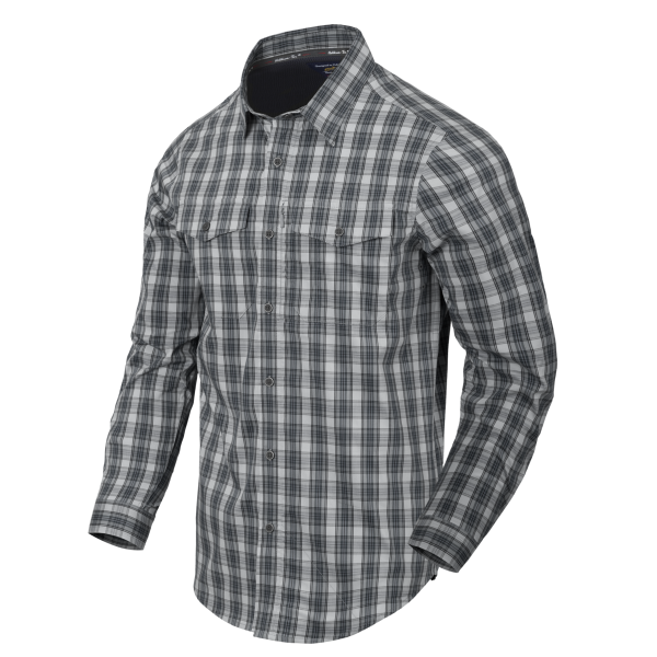 Covert Concealed Carry Shirt - Foggy Grey Plaid