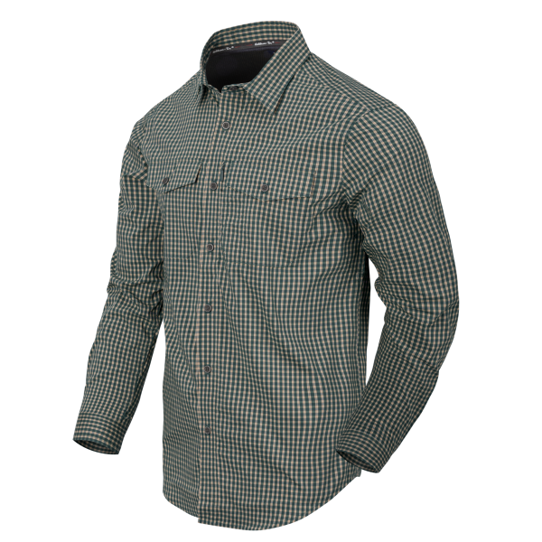 Covert Concealed Carry Shirt - Savage Green Checkered
