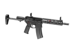 Cyma CM097E M4 Platinum Full Metal PDW Stock Version Black