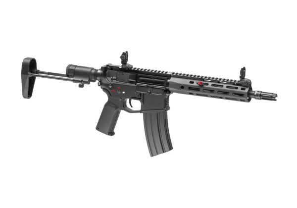 Cyma CM097E M4 Platinum Full Metal PDW Stock Version Black