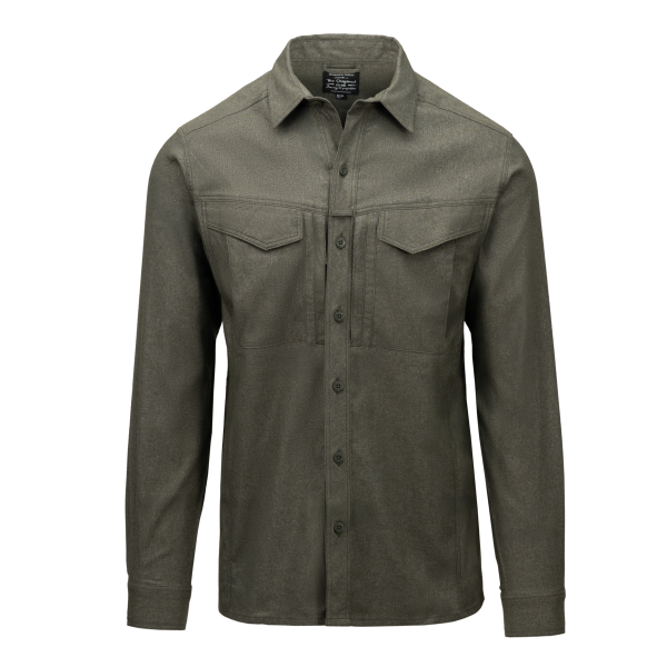 Defender Mk2 Pilgrim Shirt - Moss Green Denim Defender Mk2 Pilgrim Shirt - Moss Green Denim