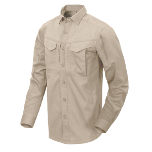DEFENDER Mk2 Shirt long sleeve® - PolyCotton Ripstop - Khaki DEFENDER Mk2 Shirt long sleeve® - PolyCotton Ripstop - Khaki