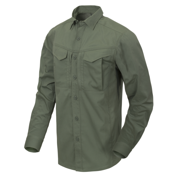 DEFENDER Mk2 Shirt long sleeve® - PolyCotton Ripstop - Olive Green