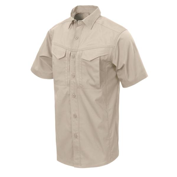 DEFENDER Mk2 Shirt short sleeve® - PolyCotton Ripstop - Khaki DEFENDER Mk2 Shirt short sleeve® - PolyCotton Ripstop - Khaki