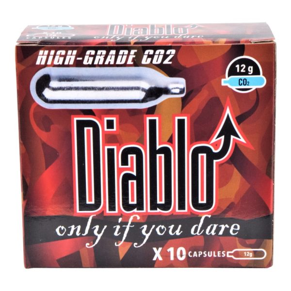 DIABLO BOMBOLETTE CO2 12g SET DA 10 PEZZI (C10DIABLO) DIABLO BOMBOLETTE CO2 12g SET DA 10 PEZZI (C10DIABLO)
