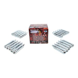 DIABLO BOMBOLETTE CO2 12g SET DA 20 PEZZI (C20DIABLO) DIABLO BOMBOLETTE CO2 12g SET DA 20 PEZZI (C20DIABLO)
