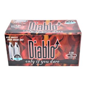 DIABLO BOMBOLETTE CO2 12g SET DA 50 PEZZI (C50DIABLO) DIABLO BOMBOLETTE CO2 12g SET DA 50 PEZZI (C50DIABLO)
