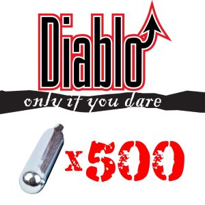DIABLO BOMBOLETTE CO2 12g SET DA 500 PEZZI (C500DIABLO) DIABLO BOMBOLETTE CO2 12g SET DA 500 PEZZI (C500DIABLO)