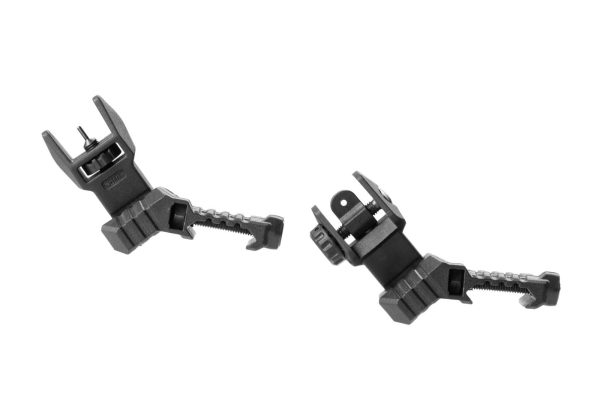 DLG Tactical Offset Iron Sight Set High Profile Black