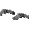 DLG Tactical Offset Iron Sight Set High Profile Black