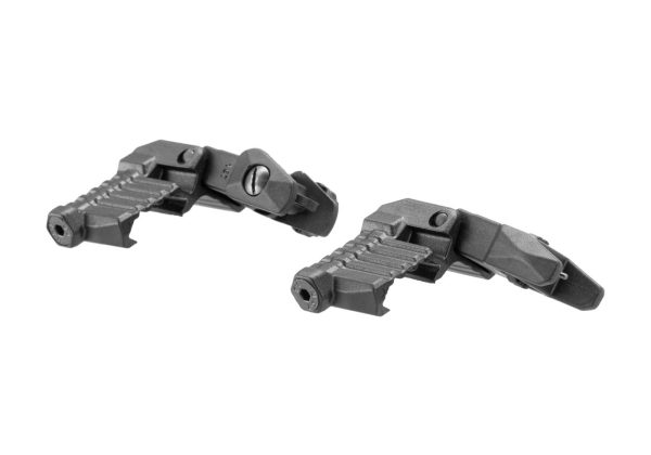 DLG Tactical Offset Iron Sight Set High Profile Black