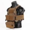 EMERSONGEAR COMBAT TACTICAL VEST CON CHEST RIG COYOTE BROWN (EM7407CB) EMERSONGEAR COMBAT TACTICAL VEST CON CHEST RIG COYOTE BROWN (EM7407CB)