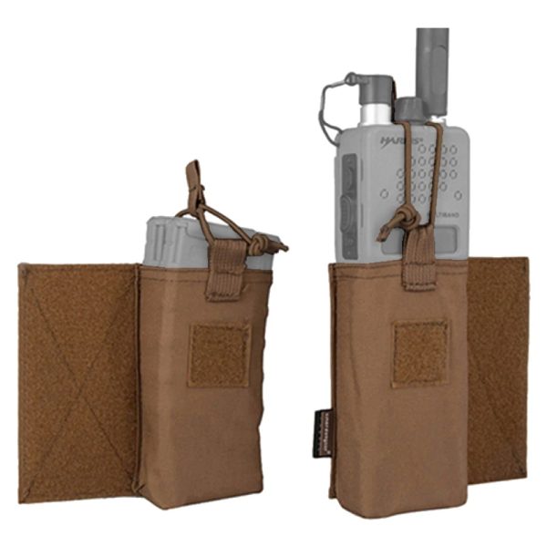 EMERSONGEAR SET 2 TASCHE PORTA RADIO/CARICATORE COYOTE BROWN (EM8333CB)
