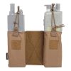 EMERSONGEAR SET 2 TASCHE PORTA RADIO/CARICATORE COYOTE BROWN (EM8333CB)