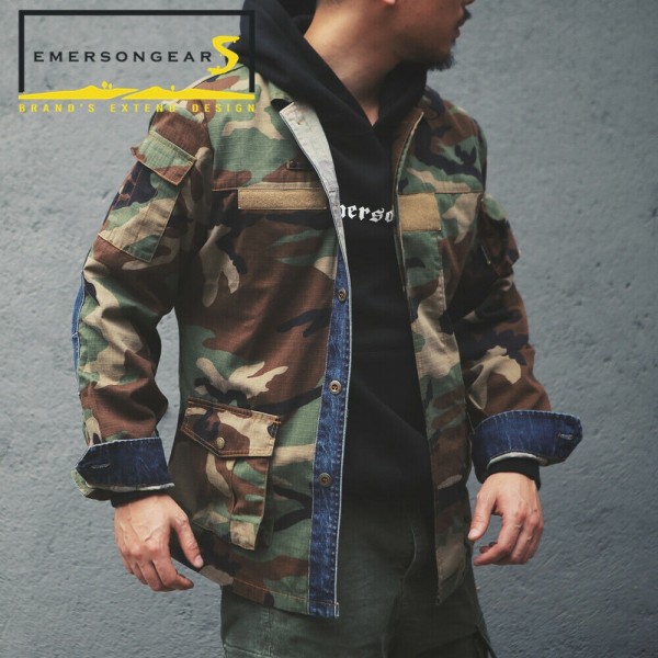 EMERSONGEARS GIACCA BDU VINTAGE STYLE WOODLAND UOMO TAGLIA L (EMS6870-L) EMERSONGEARS GIACCA BDU VINTAGE STYLE WOODLAND UOMO TAGLIA L (EMS6870-L)