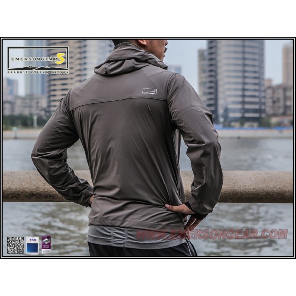 EMERSONGEARS GIACCA HATTORI SKIN WINDBREAKER GRIGIO TAGLIA S (EMS6872G-S) EMERSONGEARS GIACCA HATTORI SKIN WINDBREAKER GRIGIO TAGLIA S (EMS6872G-S)