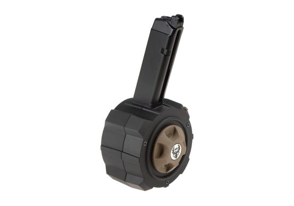 HFC Drum Mag G17 Models GBB 200rds Black HFC Drum Mag G17 Models GBB 200rds Black