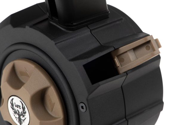 HFC Drum Mag G17 Models GBB 200rds Black HFC Drum Mag G17 Models GBB 200rds Black