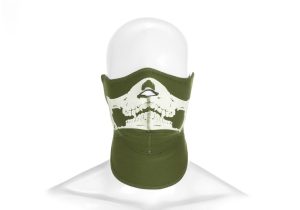 Invader Gear Death Head Neoprene Face Mask OD