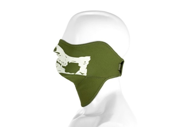 Invader Gear Death Head Neoprene Face Mask OD