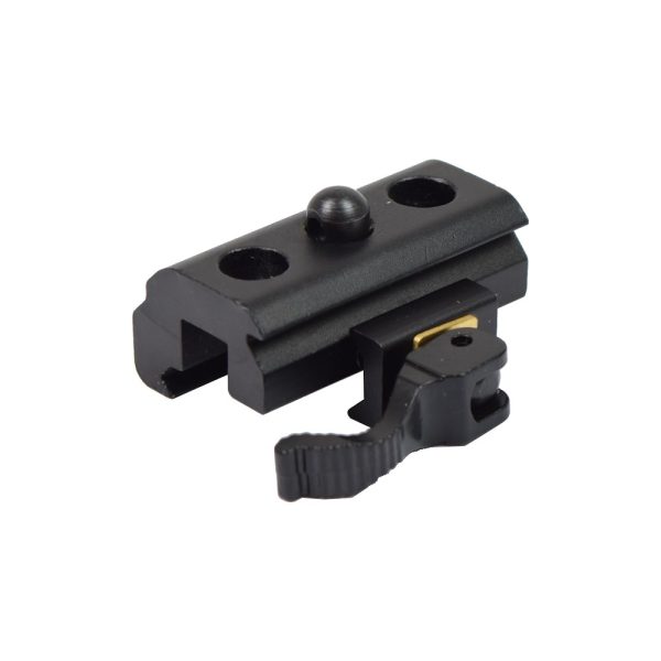 JS-TACTICAL ATTACCO BIPIEDE PER SLITTA STANDARD 20mm CON SGANCIO RAPIDO NERO (JS-BPAQD)