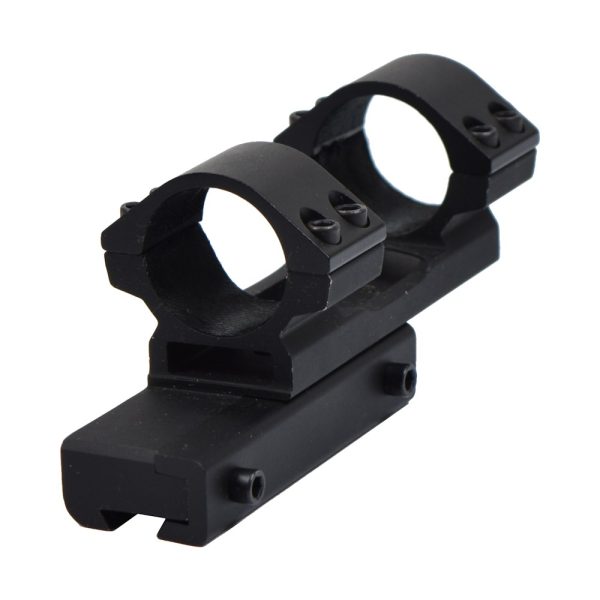 JS-TACTICAL ATTICCO OTTICA 1" CON OFFSET 30mm PER SLITTE 11mm NERO (JS-AOF25H20)