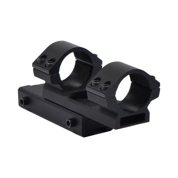 JS-TACTICAL ATTICCO OTTICA 1" CON OFFSET 30mm PER SLITTE 11mm NERO (JS-AOF25H20)