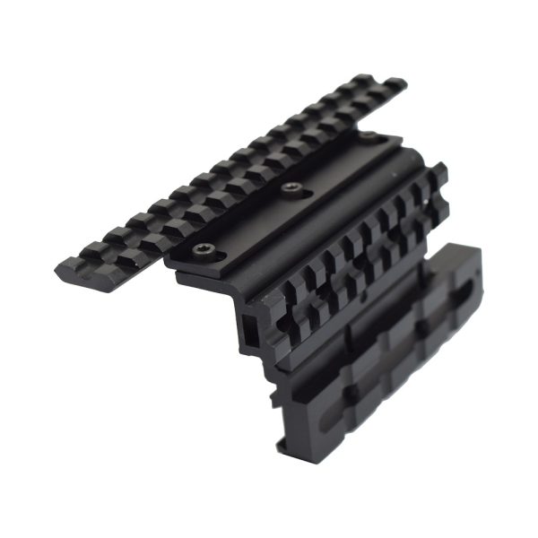 JS-TACTICAL DOPPIA SLITTA STANDARD 20mm LATERALE PER AK NERO (JS-ADKM)
