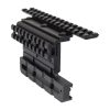 JS-TACTICAL DOPPIA SLITTA STANDARD 20mm LATERALE PER AK NERO (JS-ADKM)