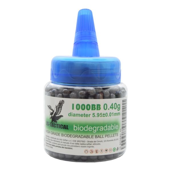 JS-TACTICAL PALLINI BIO 0,40G BIBERON 1000 NERO (JS-BIOBB0.40)