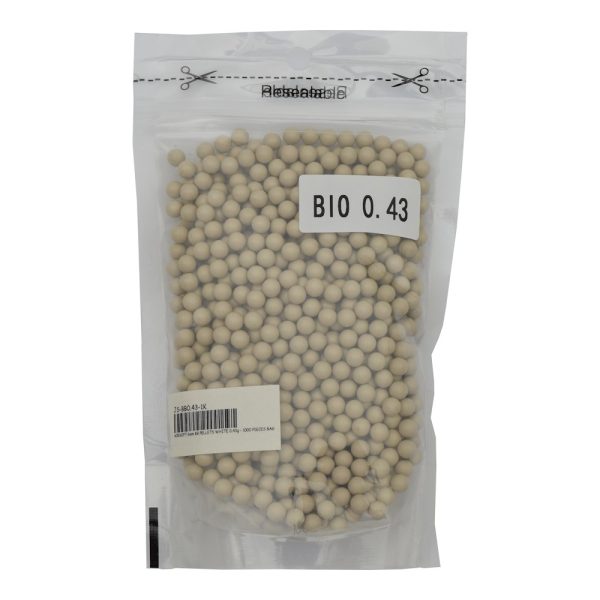 JS-TACTICAL PALLINI BIO 0,43G BIANCO CREMA 1000 BB (JS-BB0.43-1K)