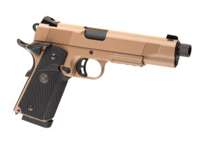 KJ Works M1911 MEU TBC Full Metal Co2 Tan