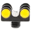LPA Yellow Twin Fiber Optics Front Sight 2,6 MA Thread