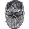 MASCHERA BLOODED SKULL NERO E SILVER (WO-MA79S)