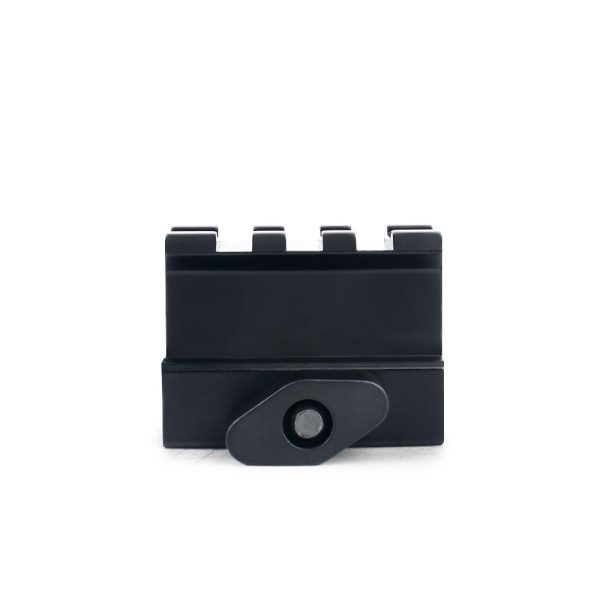 METAL SLITTA 20MM 3 SLOT CON RIALZO NERA (ME9007)